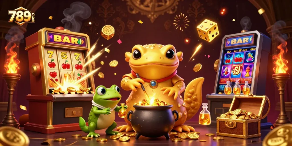 Win big with thrilling 789CLUB gaming adventures featuring gold coins and vibrant symbols.